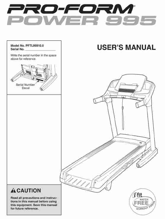 ProForm Treadmill PFTL99910_0-page_pdf
